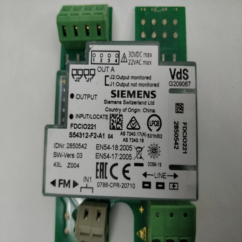 Siemens FDCIO221 wiring diagram