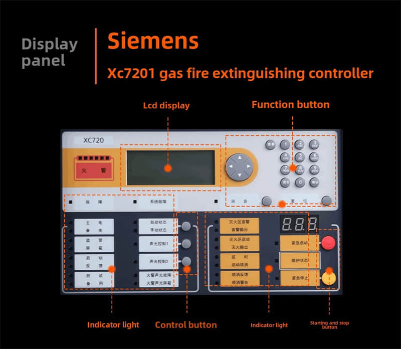 Siemens XC7201 Gas Fire Extinguishing Controller Siemens XC7201 Gas Fire Extinguishing Controller