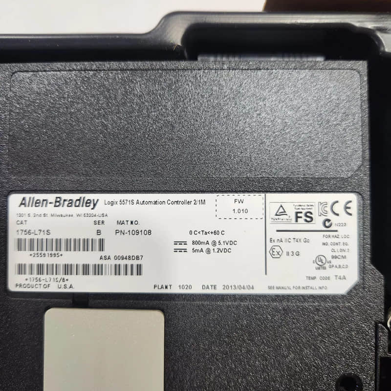 Allen Bradley 1756-L71S GuardLogix Controller