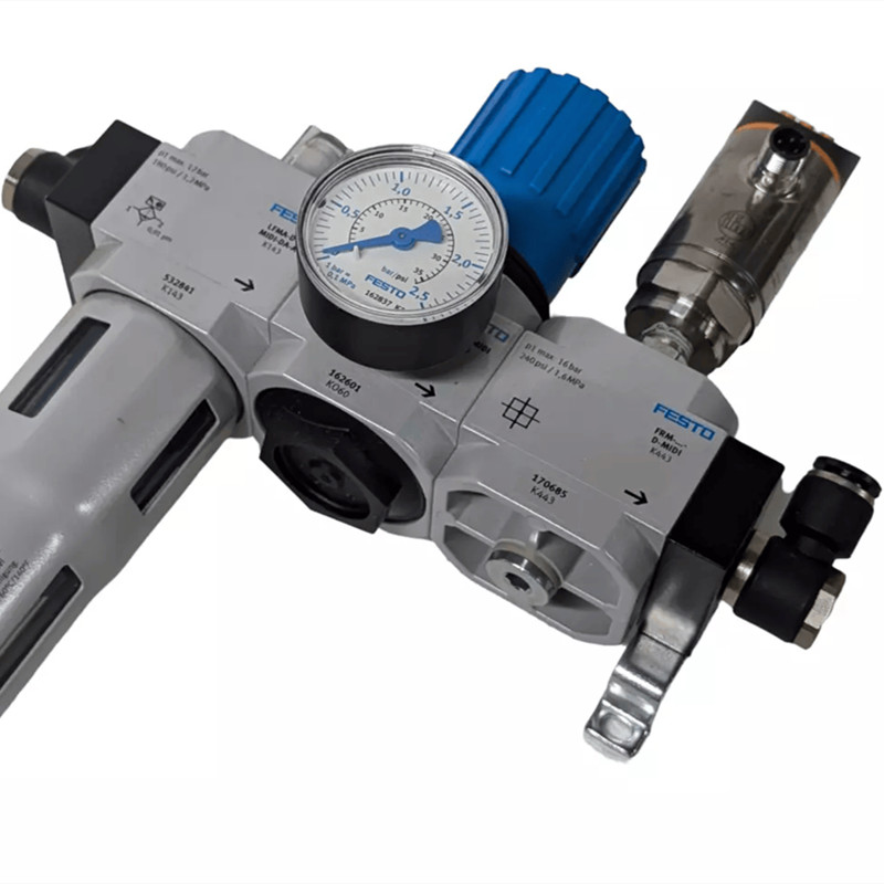  Festo LFMA-D-MIDI-DA-A Pneumatic Regulator Valve Assembly