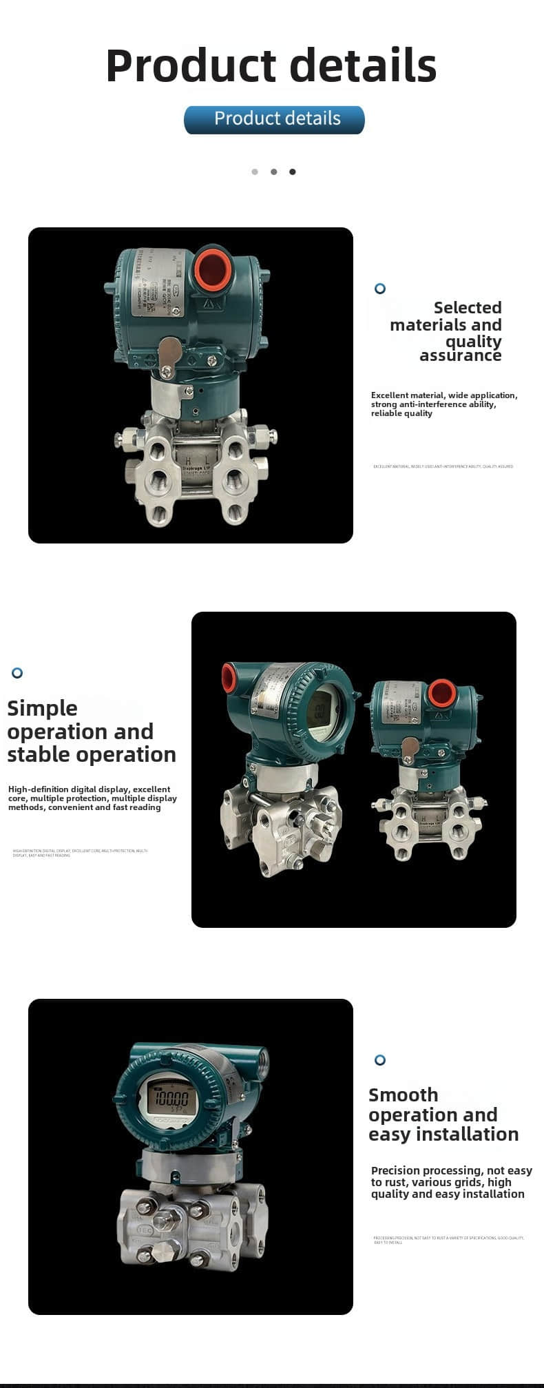 Yokogawa EJA120E differential pressure transmitter 